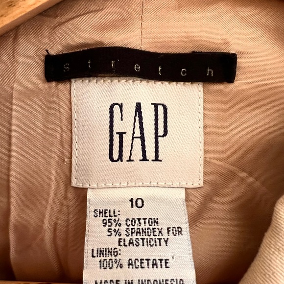 Gap Stretch Womens Light Zipper Jacket Color Beige Size 10 - Picture 3 of 10